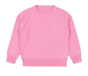 toddler baby boys knit sweater girls pullover sweatshirt little kids long sleeve crew neck solid casual tops winter clothes pink