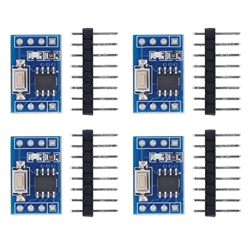 PCB Control Board 4 Set Microcontroller System Development Board Singlechip System Board for Singlechip Development LED Industry 12 x 18mm / 0.47 x 0.71in