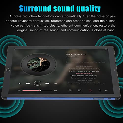 Pomya Tablet, 10.1 Inch 1920x1080 IPS Tablet, 6GB RAM 128GB ROM Octa Core Tablet with 5MP 13MP Camera, 2.4G 5G WiFi Tablet for Online Video, Reading, Game