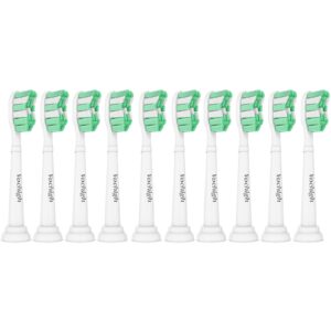 Vochigh Replacement Toothbrush Heads for Philips Sonicare ProtectiveClean: Compatible with Sonicare DailyClean EasyClean 2 Series & 3 Series Electric Toothbrush 10 Pack, Green