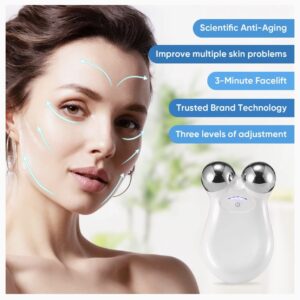 Microcurrent Facial Device-5 Minute face Lift- Microcurrent Facial Toning -Anti-Wrinkle Skin Care Tool for Rejuvenation- Age Spot and Fine Line Reducer face Contour Toner-Microcurrent Toning