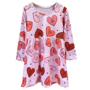 toddler baby girl valentine's day outfit dress kids love heart ruffle boutique party dress spring summer clothes dress