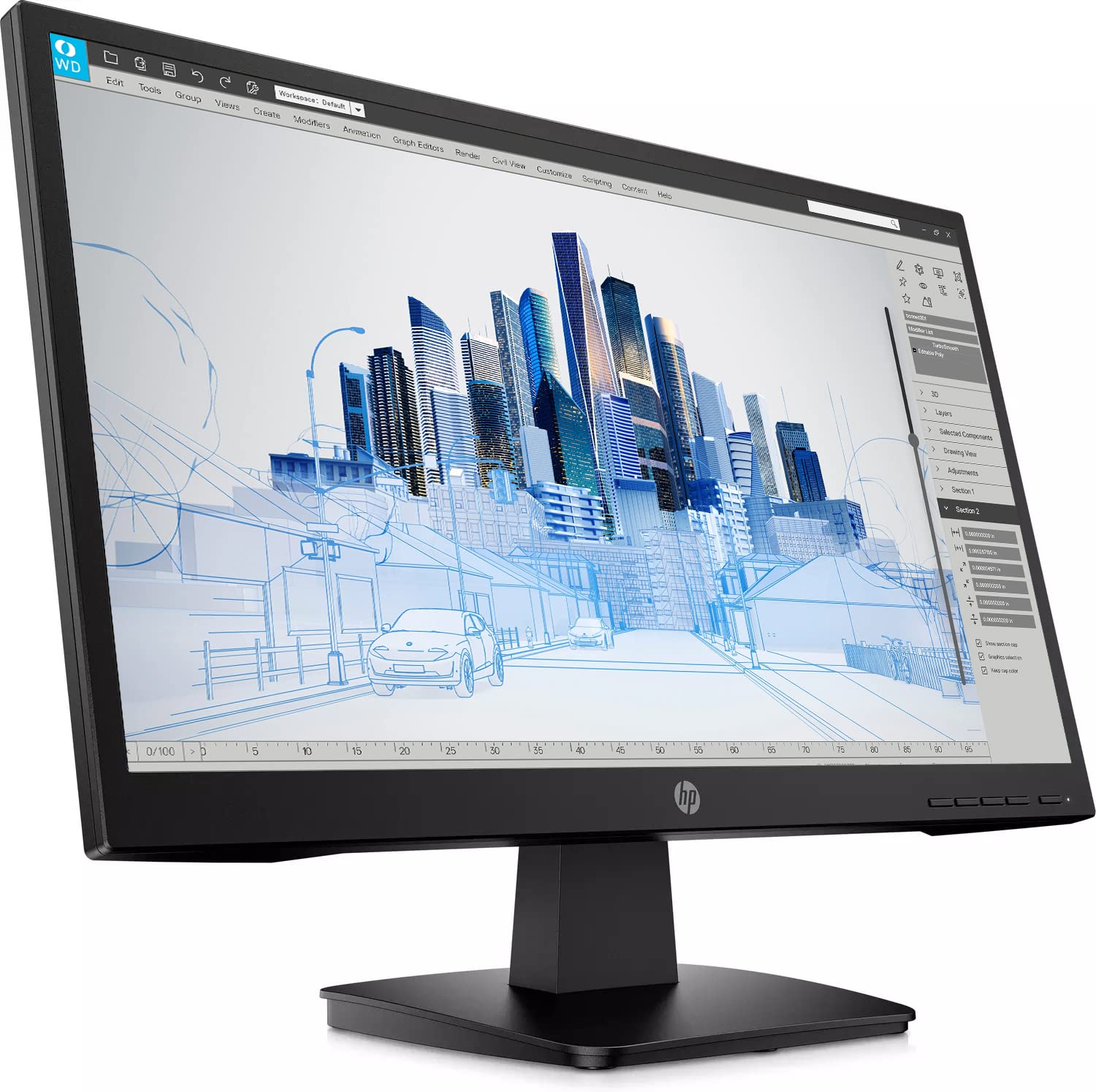 HP Newest P22va G4 Business Monitor, 21.5" Full HD (1920 x 1080) Anti-Glare Display, Onscreen Control, Low Blue Light Mode, HDMI, VGA, VESA Mount, Black (Renewed)