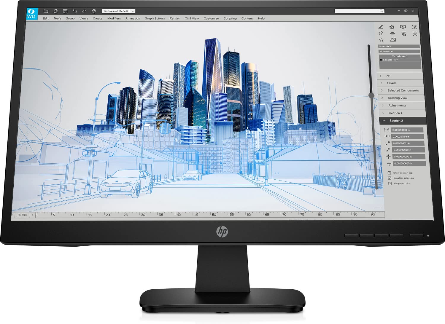 HP Newest P22va G4 Business Monitor, 21.5" Full HD (1920 x 1080) Anti-Glare Display, Onscreen Control, Low Blue Light Mode, HDMI, VGA, VESA Mount, Black (Renewed)