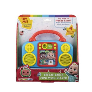 eKids Cocomelon Toy Music Player Includes Freeze Dance, Musical Toy for Toddlers with Built-in Nursery Rhymes for Fans of Cocomelon Toys and Gifts for Boys and Girls