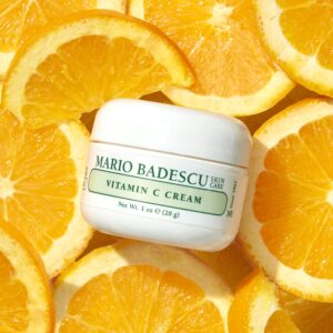 Mario Badescu Vitamin C Cream | Lightweight Face Moisturizer Enriched With Niacinamide for All Skin Types | Visibly Reduces Signs of Aging | 1 Fl Oz