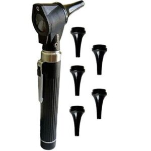 sainio Auriscope with Battery Handle Portable, Otoscope LED - White Light Pocket Scope