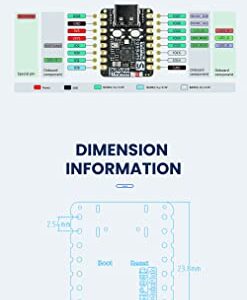 youyeetoo AIOT RISC-V Tiny Development Board, Sipeed M0sense LCD Strat Kit, Six-axis IMU/RGB LED/BLE/USB 2.0 FS (Bundle A)