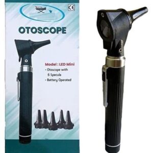 sainio Auriscope with Battery Handle Portable, Otoscope LED - White Light Pocket Scope