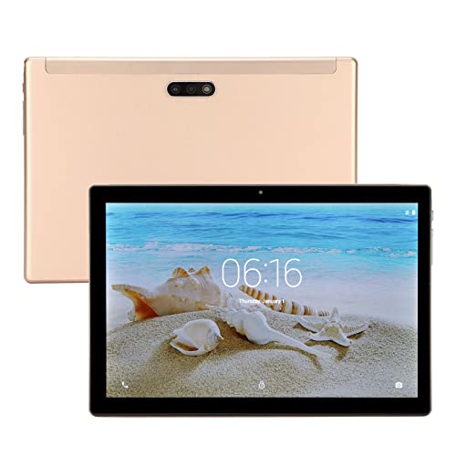 CUIFATI 10 Inch IPS HD Tablet, 4GB 64GB 10 Tablet, Learning Tablet with Dual SIM/Dual Speaker, MTK6592 Octa Core CPU for Entertainment (US Plug)