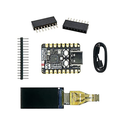 youyeetoo AIOT RISC-V Tiny Development Board, Sipeed M0sense LCD Strat Kit, Six-axis IMU/RGB LED/BLE/USB 2.0 FS (Bundle A)