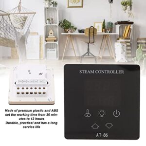 Kadimendium Sauna Room Temperature Controller, Durable Heater Switch ABS Touch Screen Temperature Controller 35 to 110 Degree Centigrade Plastic for Spa Room