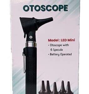 sainio Auriscope with Battery Handle Portable, Otoscope LED - White Light Pocket Scope