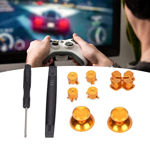 Full Buttons Set, Stylish Accurate Personalized Gamepad Buttons Aluminum Alloy for PS5 Game Controller