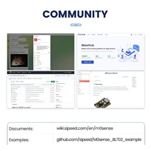 youyeetoo AIOT RISC-V Tiny Development Board, Sipeed M0sense LCD Strat Kit, Six-axis IMU/RGB LED/BLE/USB 2.0 FS (Bundle A)
