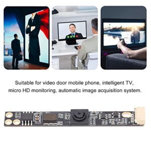 USB Camera Board, 1MP 720P 66° No Distortion Camera Module Black MJPEG for Restricted Locations. for Micro HD Monitoring