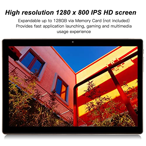 CUIFATI 10 Inch IPS HD Tablet, 4GB 64GB 10 Tablet, Learning Tablet with Dual SIM/Dual Speaker, MTK6592 Octa Core CPU for Entertainment (US Plug)