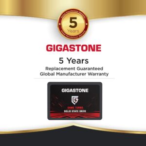 Gigastone SATA SSD 128GB (3-Pack) 2.5 inch SSD 520MB/s Upgrade Laptop PC Memory and Storage PS4 HDD Replacement 2.5" Internal Solid State Hard Drives SATA III SLC Cache 3D NAND Game Turbo Performance