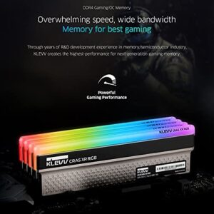 KLEVV CRAS XR RGB DDR4 16GB (2x8GB) 4000MHz CL19 1.4V Gaming Desktop Ram Memory SK Hynix Chip XMP 2.0 Ready (KD48GU880-40B190Z)