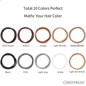 JASVERLIN Small Hair Elastics, Black Hair Ties Ponytail Holder Fine Thin Medium Hair No Pull Long Lasting Braid Hair Styling Rubber Bands for Women 8-14 Girl Men 2mm 80 Pieces (Black)