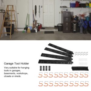 Milltrip Garage Organizer, 64in Garage Storage System Wall‑Mounted Garage Organizer Garden Tool Organizer Hanger for Home