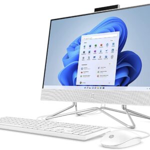 HP 22 All-in-One Desktop | 21.5" Diagonal FHD VA Anti-Glare (72% NTSC) | Intel Celeron J4025 Processor | 4GB DDR4 128GB SSD | Intel UHD Graphic 600 | Privacy Camera Win11Pro White + HDMI Cable