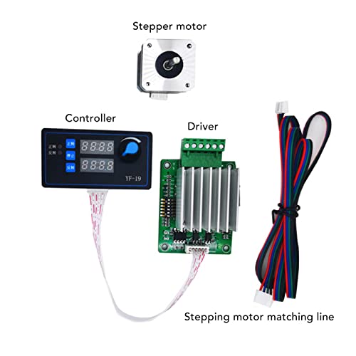 Angle Pulse Motor Speed Drive, Stepper Motor Controller DC8V~24V Jog for Industrial Use