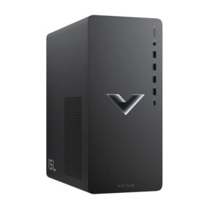 HP Victus 15L Gaming Desktop, AMD Ryzen 7 5700G Processor, AMD Radeon RX 6600XT, 64GB RAM, 1TB PCIe SSD, HDMI, DP, RJ45, Wi-Fi 6, Wired KB & Mouse, Windows 11 Home, Black