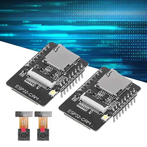 Kadimendium Camera Development Board, ESP32 CAM Development Module 2pcs Stable Working Easy Programming for DIY