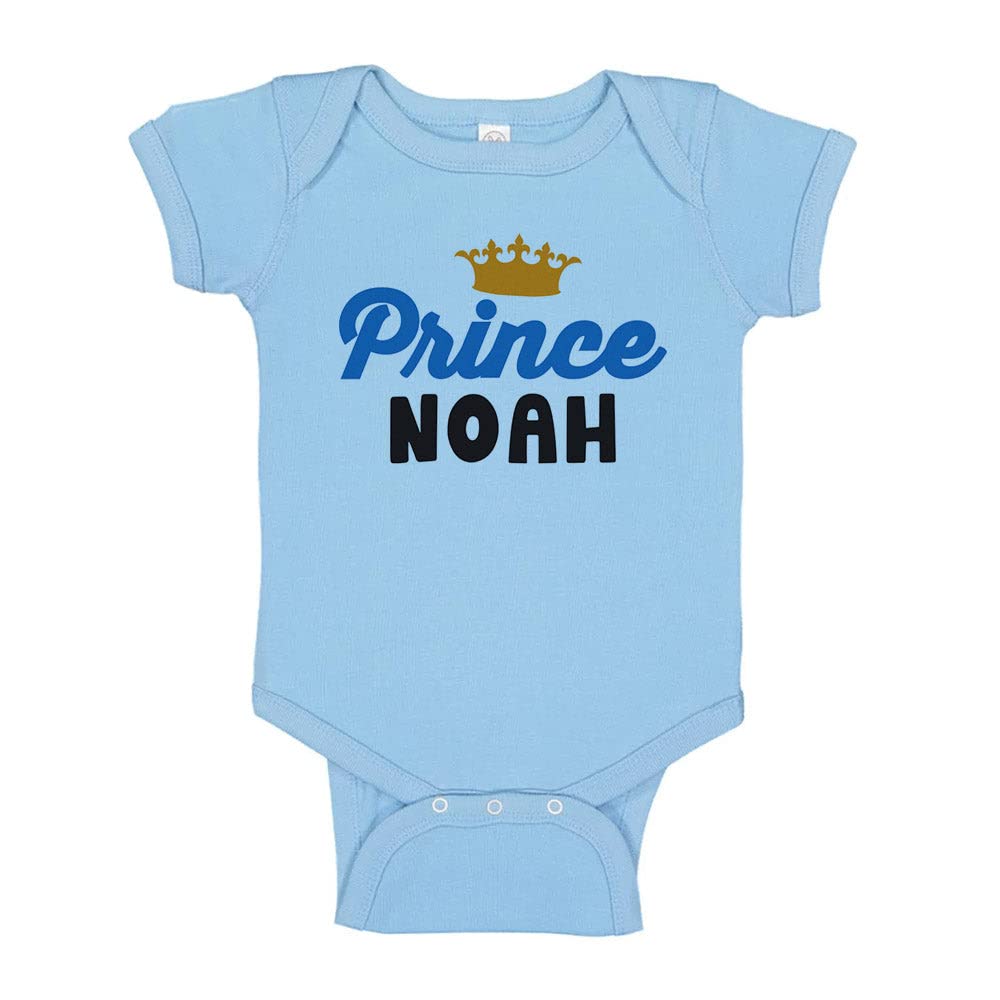 TATY Kids Prince Noah Baby Infant One Piece Bodysuit Newborn Light Blue