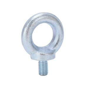 Lifting Ring Eye Bolt, Durable Anti Rust Q235 Steel Clear Thread Machinery Shoulder Eye Bolt 5PCS for Construction for Auto(M10)