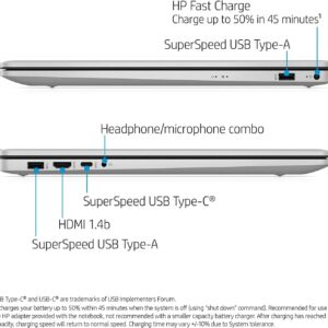 HP 2022 Latest Laptop - 12th Gen Inter Core i7-1255U - 17.3" Diagonal, HD+ (1600 x 900) - Touch - 16GB DDR4-512GB PCIe NVMe SSD - Backlit Keyboard - WiFi 6 - HDMI1.4b - Webcam - Windows 11 Home