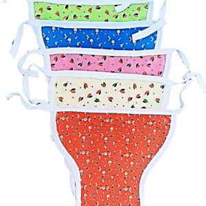 BlueQueen Baby's Cotton Cloth Diapers/Langot Washable and Reusable Nappies (Multicolour, 0-6 Months) Pack of 10 Pieces | Cloth Diapers Reusable for Boys and Girls, Baby Diaper