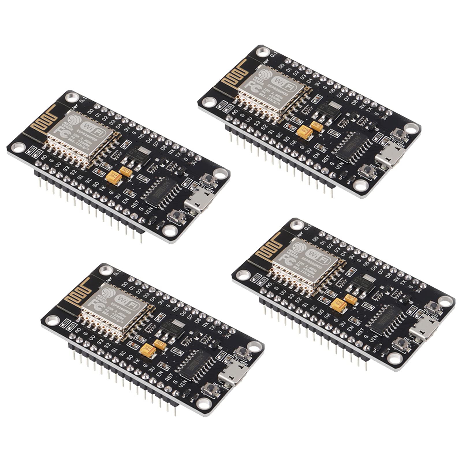 4PCS ESP8266 Development Board Internet WiFiNodeMCU LUA 4M Flash Serial Wireless Module CH340 Serial WiFi WLAN Communication