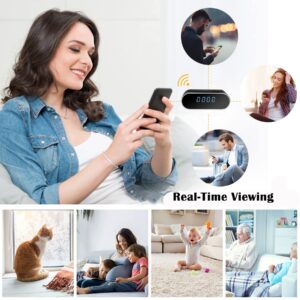 2024 New Hidden Camera Detector, No Audio, WiFi Nanny Camera for Home Office Indoor Surveillance Camera with Motion Detection, Night Vision