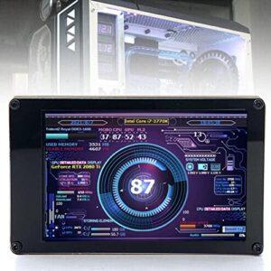 3.5 Inch IPS USB Mini Screen,Temperature Display PC CPU RAM Data Monitor,PC Accessories Computer Temp Monitor