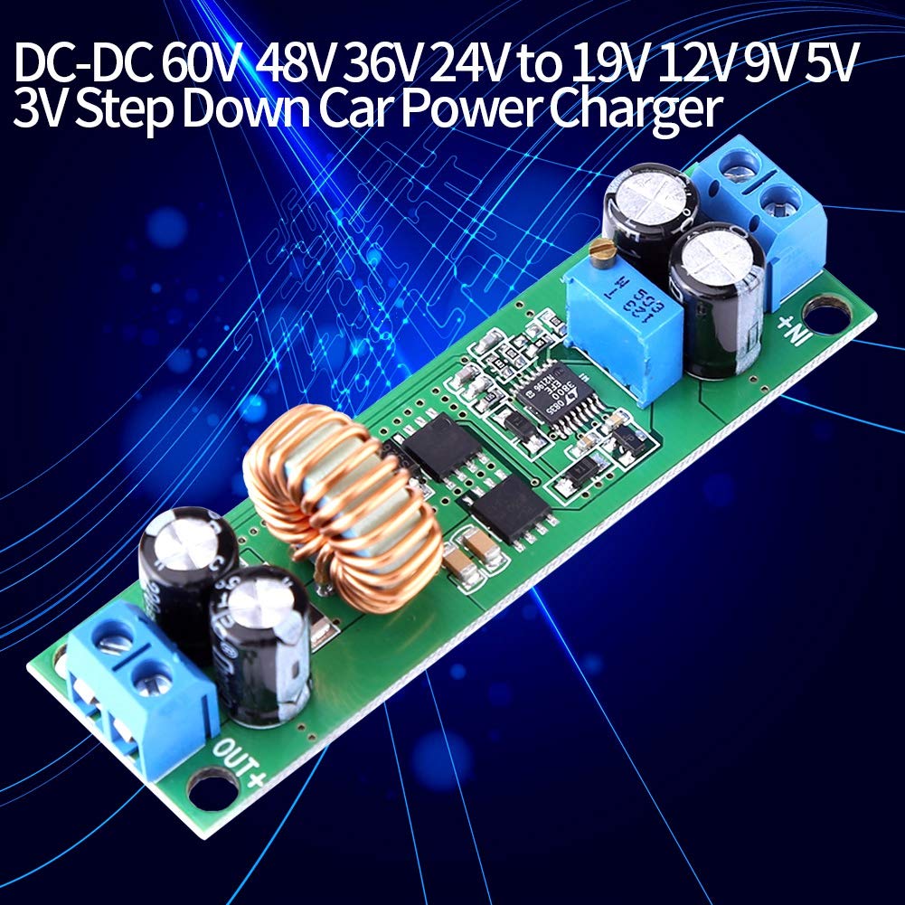 Step Down Module, DC to DC Step Down Converter Adjustable Power Supply Module Voltage Step Down Converter Board, 6.5V-60V to 1.25-30V Maximum 10A