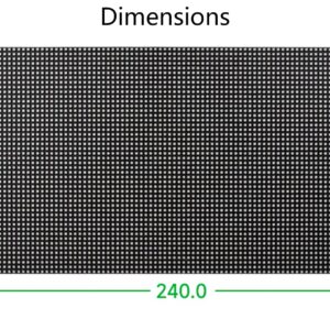 Flexible RGBFull Color LED Matrix Panel 96x48 Pixels, 2.5mm Pitch, 4608 Individual RGB LEDs, Adjustable Brightness and Bendable PCB,Compatible with Raspberry Pi / Raspberry Pi Pico / ESP32 / Ardu