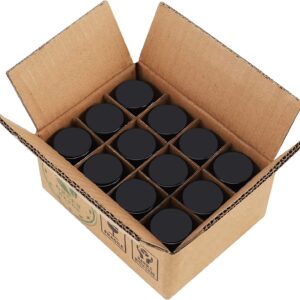 (24 Packs) Green Nexus 5g/5ml UV Protection Glass Jars for Lip Balm, Lotion, Oil, Cream & Cosmetics Enhanced Cap (2024)