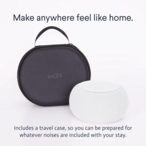 SNOOZ Pro - Smart White Noise Machine & Travel Case - Real Fan Inside, Non-Looping White Noise, Adjustable Tone & Volume - App-Based Remote Control & Sleep Timer (Cotton)