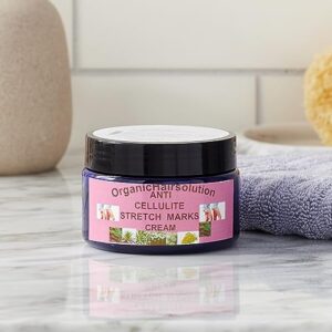 Organic Hair Solution-CELLULITE & STRETCH MARKS CREAM- Advance Formula Maternity Cream- With Neem, Cedarwood, Aloe vera Jojoba seed, Vitamin E,avocado oil, castor oil, green tea oil