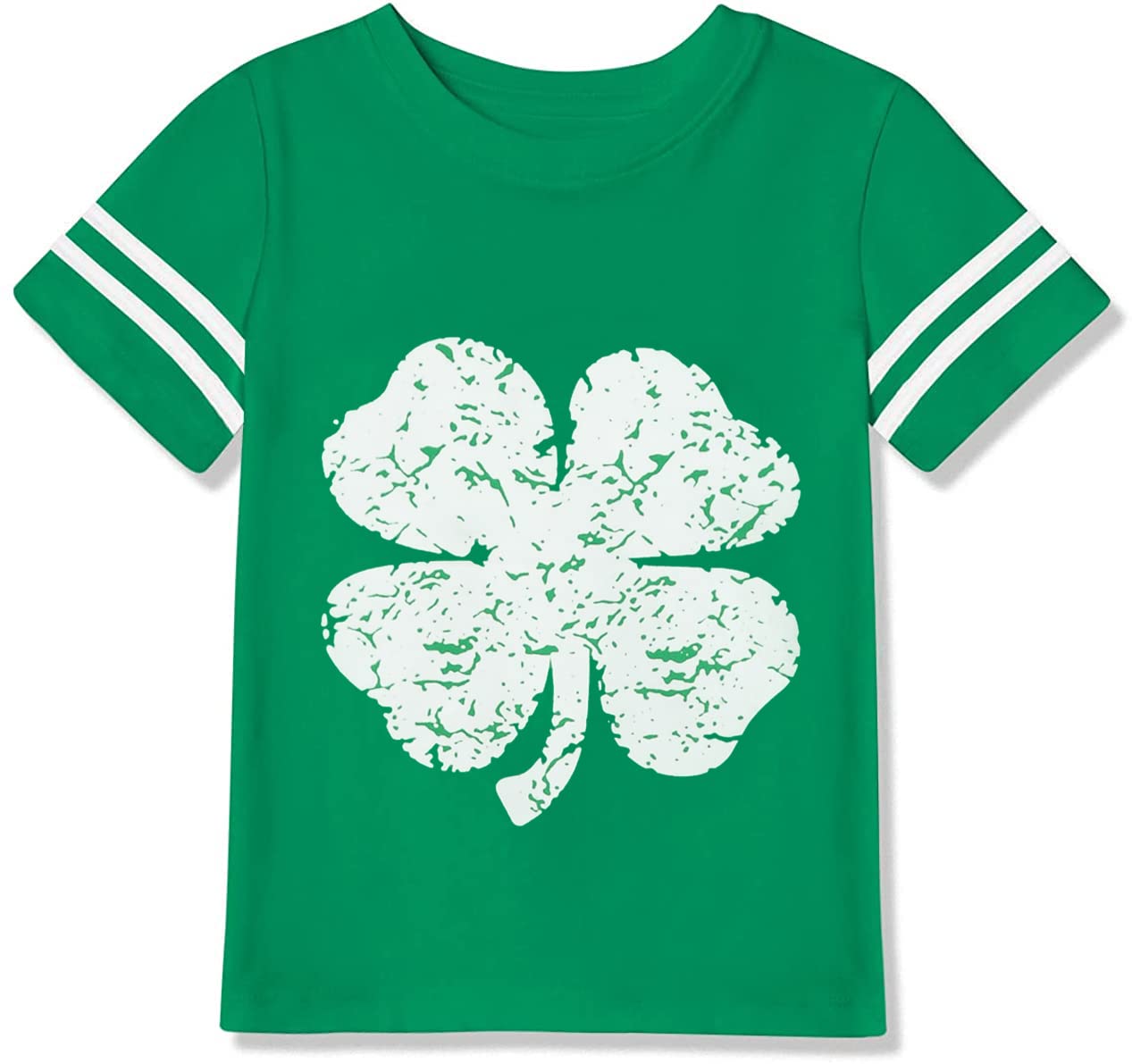 DDSOL Toddler Boy Girl St Patrick's Day Tshirt Baby Luck Green Shamrock Clover Shirt Outfit Short Sleeve Clothes Kid Saint Irish Tee Top Size 3T