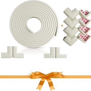 Furniture Edge and Corner Guards | 15 ft Bumper 12 Adhesive Childsafe Corners | Baby Child Proofing Set