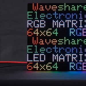 waveshare RGB Full Color LED Matrix Panel 64x64, 4096 RGB LEDs, 2mm Pitch, Adjustable Brightness, Display Text, Colorful Image, Animation,Compatible with Raspberry Pi/Raspberry Pi Pico / ESP32