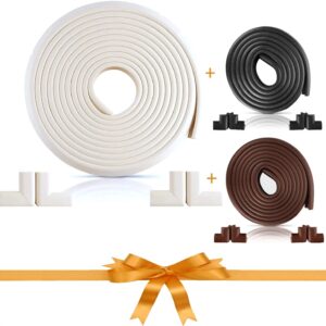 Furniture Edge and Corner Guards | 45 ft Bumper 12 Adhesive Childsafe Corners | Baby Child Proofing Set