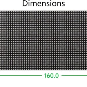 64x32 2048 RGB Full Color LED Matrix Panel 2.5mm Pitch P2.5, Display Text/Colorful Image/Animation Adjustable Brightness Chainable Design,Compatible with Raspberry Pi / Raspberry Pi Pico / ESP32