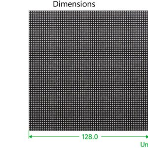 waveshare RGB Full Color LED Matrix Panel 64x64, 4096 RGB LEDs, 2mm Pitch, Adjustable Brightness, Display Text, Colorful Image, Animation,Compatible with Raspberry Pi/Raspberry Pi Pico / ESP32