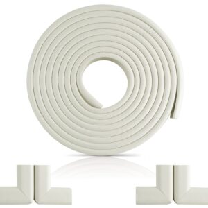 Furniture Edge and Corner Guards | 15 ft Bumper 12 Adhesive Childsafe Corners | Baby Child Proofing Set