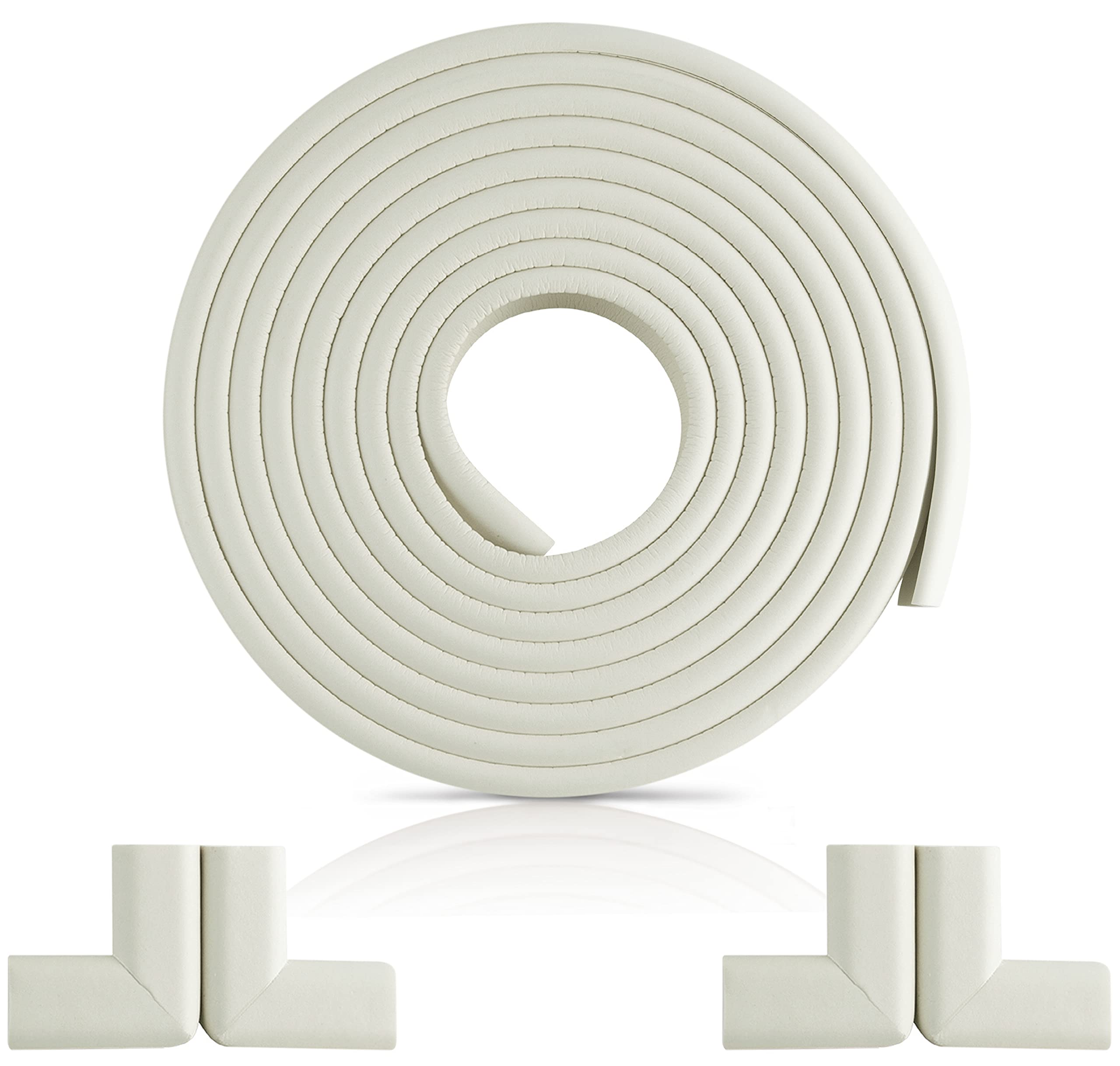 Furniture Edge and Corner Guards | 15 ft Bumper 12 Adhesive Childsafe Corners | Baby Child Proofing Set