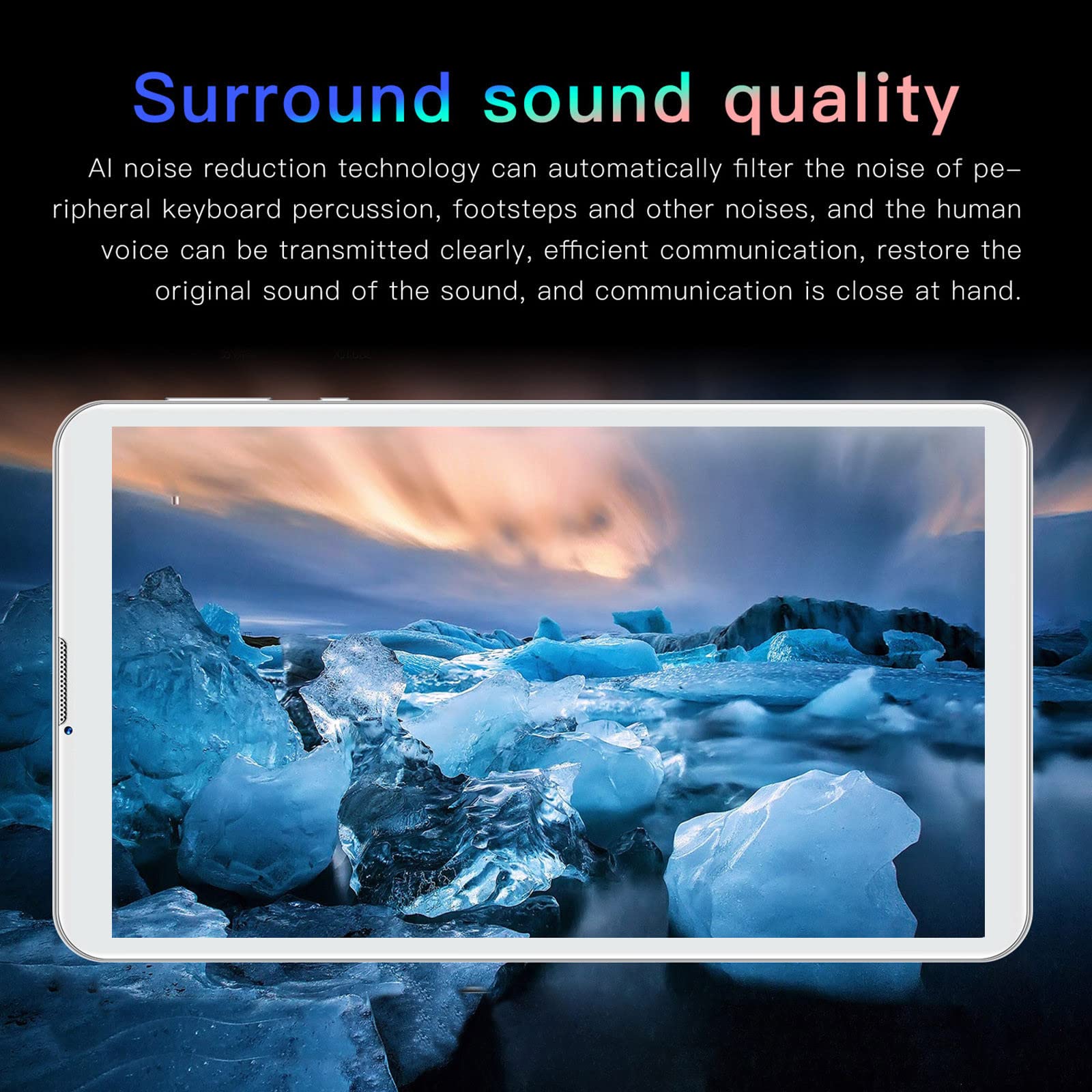 Tablet Computer, N88 Tablet 7.1 Inch Eight Core Smart Tablet Call WiFi 2+16GB Dual Camera Tablet, Supports SIM Communication Function, Holiday Gift (blue)